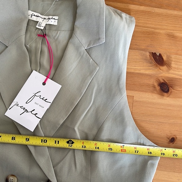 FREE PEOPLE Gabbie Vest Suit Set Size 12 - Picture 11 of 16